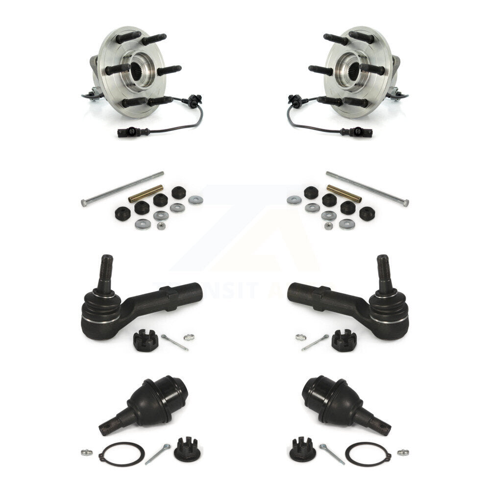Bearing Lower Ball Joint Outer Tie Rod & Link Front Kit For Chevrolet GMC Sierra