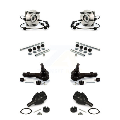 Hub Bearing Lower Ball Joint Outer Tie Rod Link Front Kit For Ford Ranger Mazda
