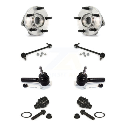 Hub Bearing Lower Ball Joint Outer Tie Rod Link Front Kit For 2009 Dodge Caliber