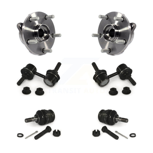 Hub Bearing Lower Ball Joint Sway Bar Link Front Kit For Subaru Impreza WRX STI