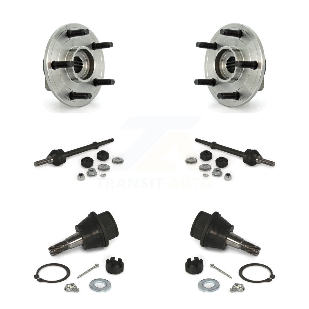 Hub Bearing Lower Ball Joint Link Front Kit For Dodge Ram 1500 With 5 Lug Wheels