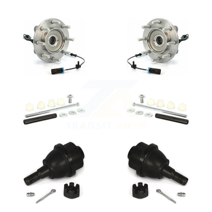 Hub Bearing Lower Ball Joint And Link Front Kit For GMC Sierra 3500 HD Chevrolet