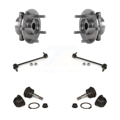 Hub Bearing Lower Ball Joint Sway Bar Link Front Kit For 2017 Hyundai Elantra GT