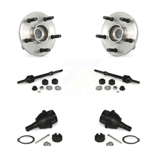 Hub Bearing Lower Ball Joint & Link Front Kit For Dodge Dakota Mitsubishi Raider