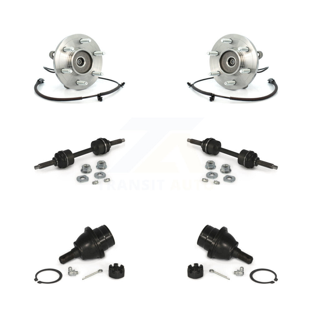 Hub Bearing Lower Ball Joint & Sway Bar Stabilizer Link Front Kit For Ford F-150
