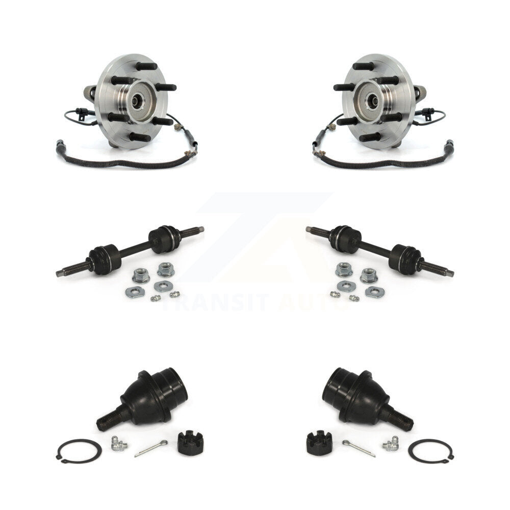 Hub Bearing Lower Ball Joint & Sway Bar Stabilizer Link Front Kit For Ford F-150