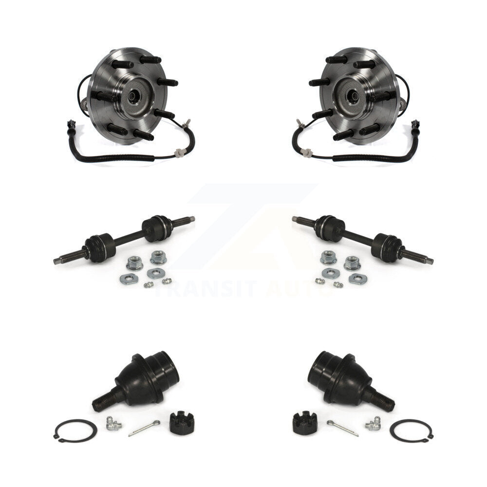 Hub Bearing Lower Ball Joint & Sway Bar Stabilizer Link Front Kit For Ford F-150