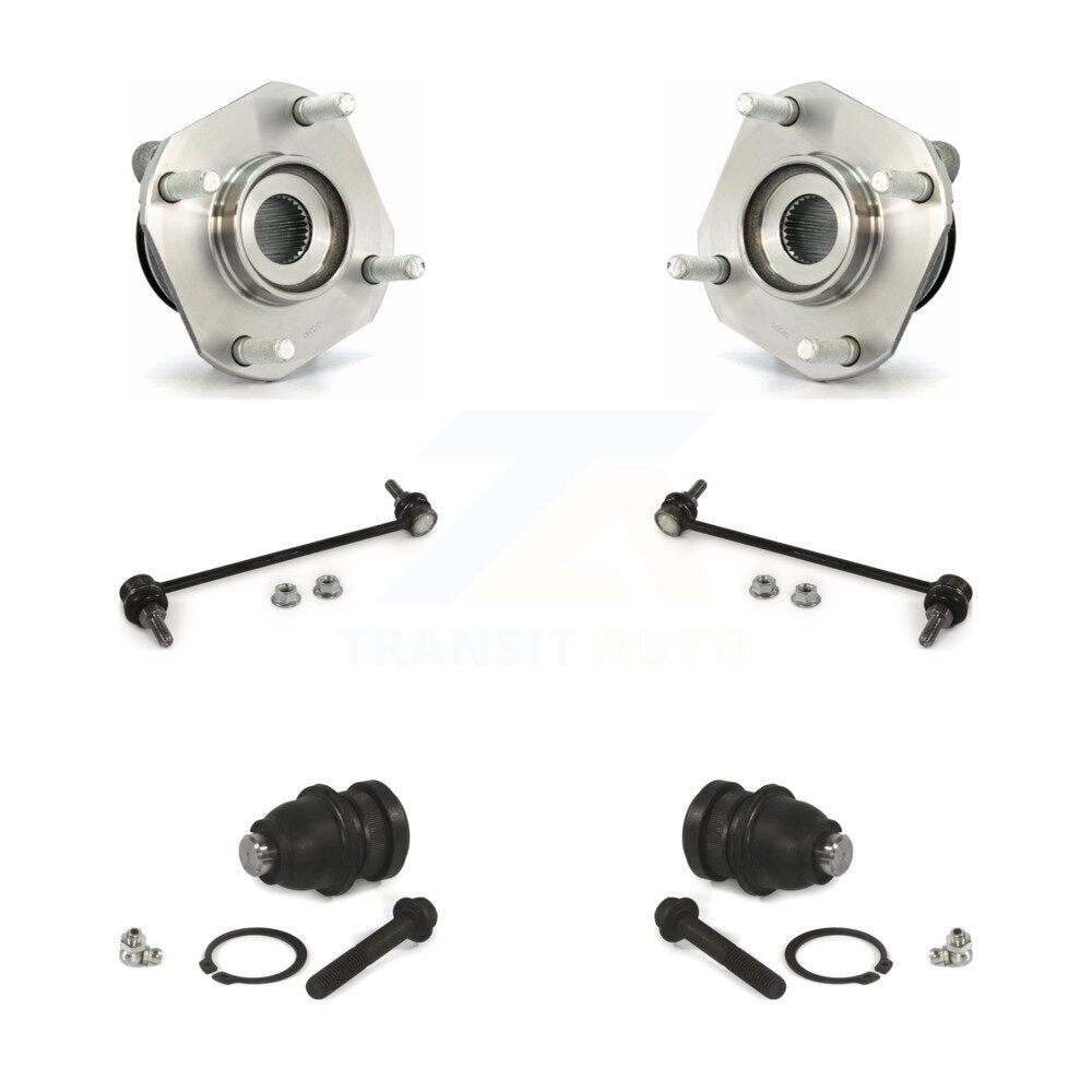 Hub Bearing Lower Ball Joint And Link Front Kit For 2007-2012 Nissan Sentra 2.0L