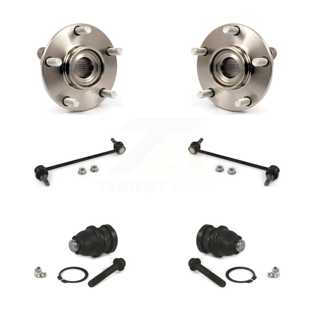 Hub Bearing Lower Ball Joint And Link Front Kit For 2007-2012 Nissan Sentra 2.5L