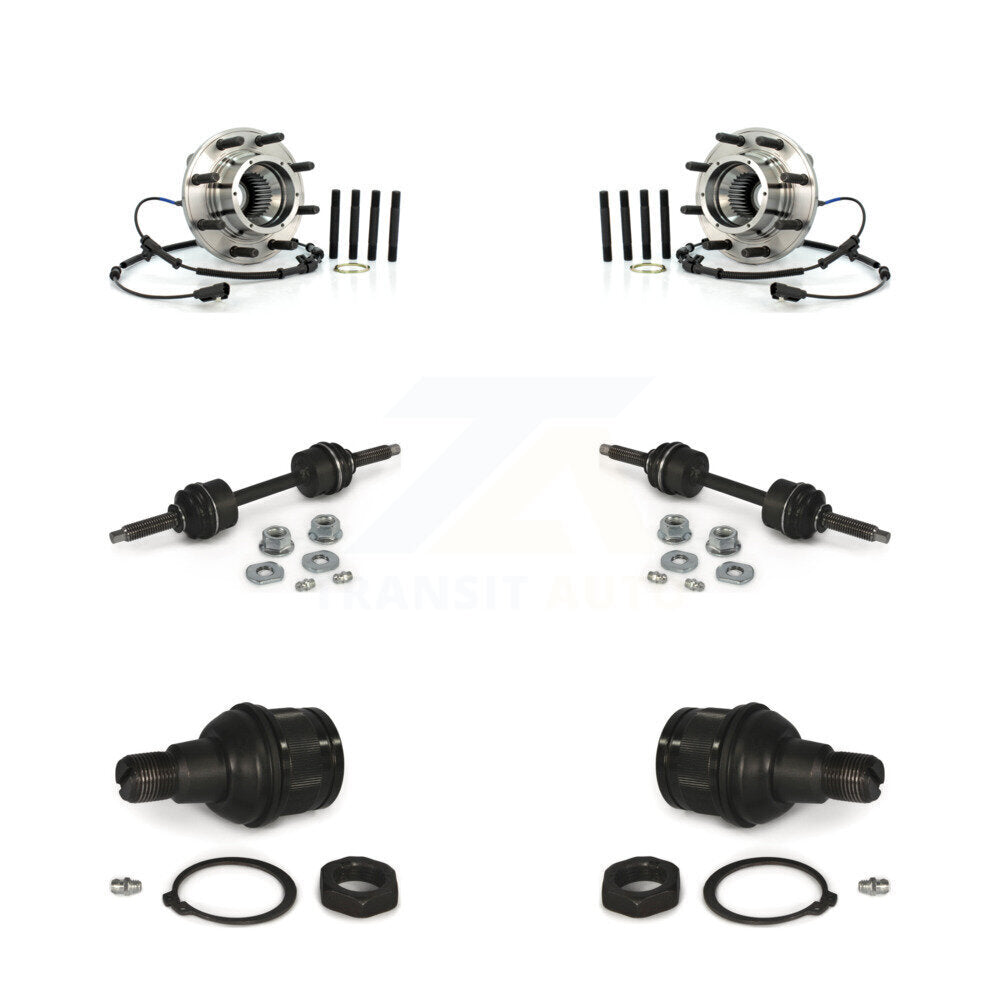 Hub Bearing Lower Ball Joint Link Front Kit For Ford F-350 Super Duty F-250 4WD