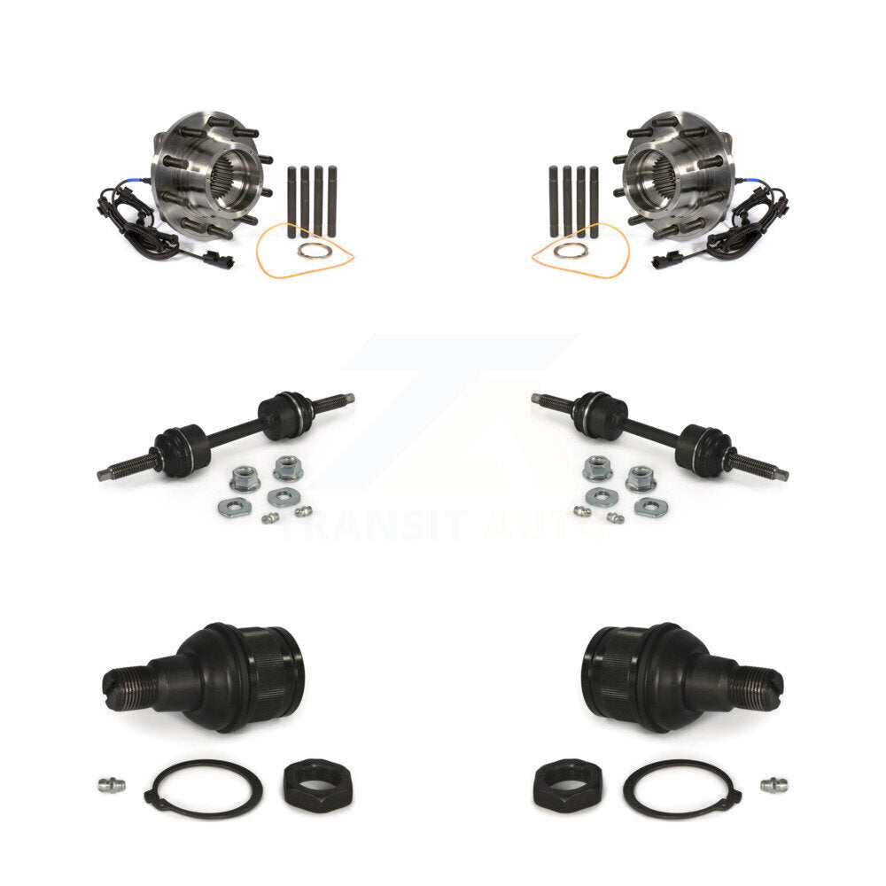 Hub Bearing Lower Ball Joint & Sway Bar Link Front Kit For Ford F-450 Super Duty