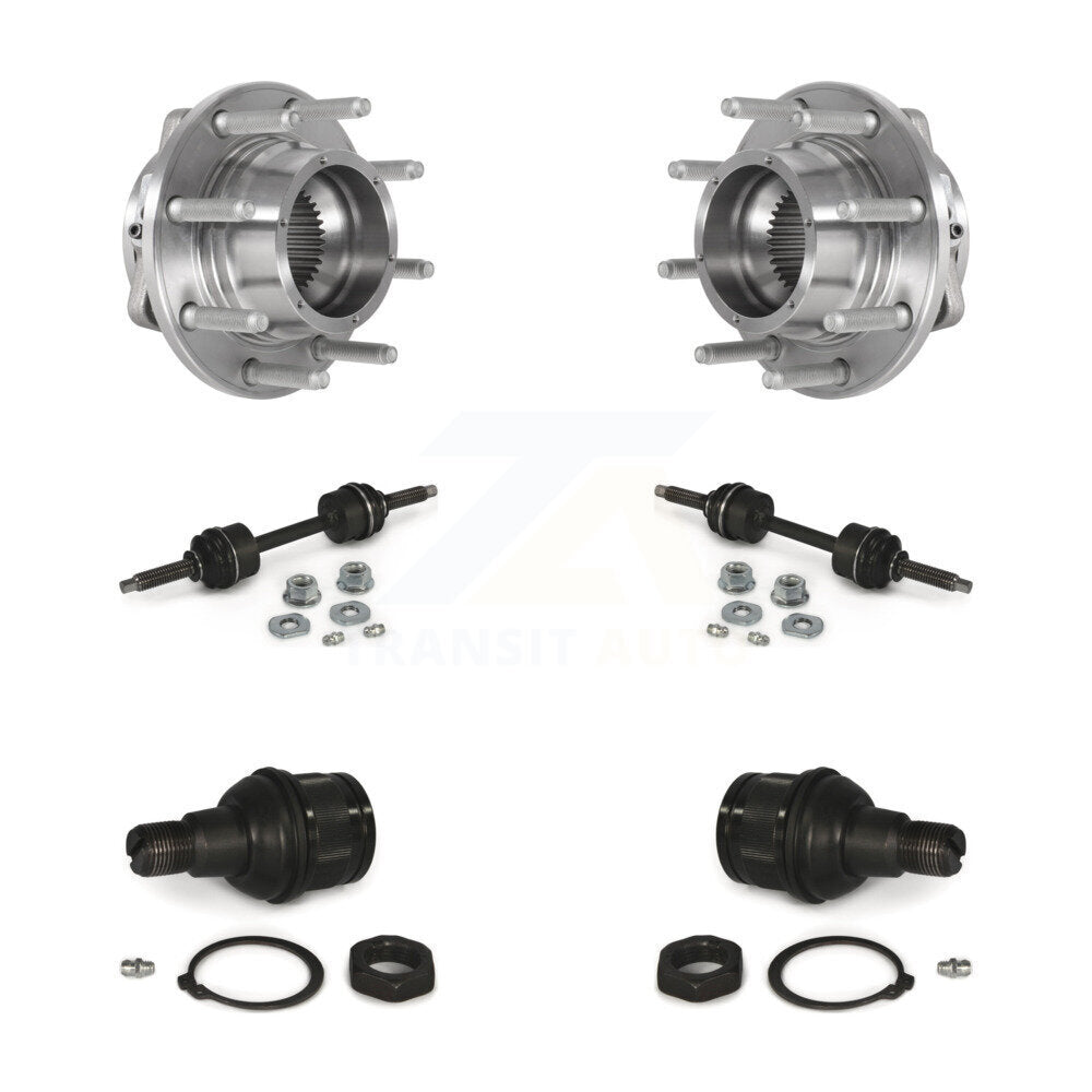 Hub Bearing Lower Ball Joint Link Front Kit For Ford F-350 Super Duty F-250 4WD