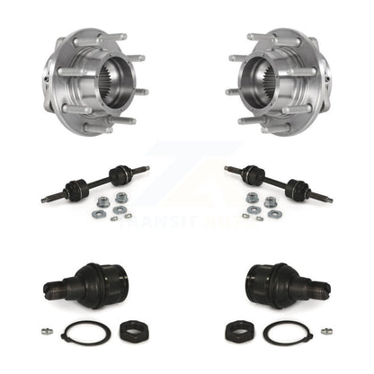 Hub Bearing Lower Ball Joint Link Front Kit For Ford F-350 Super Duty F-250 4WD