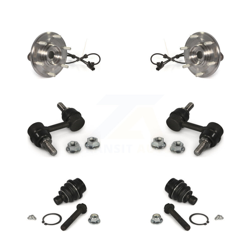 Hub Bearing Lower Ball Joint And Sway Bar Link Front Kit For Nissan TITAN Armada
