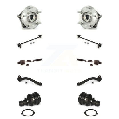 Bearing Lower Ball Joint Outer Inner Tie Rod & Link Front Kit (10Pc) For Hyundai