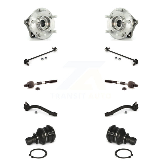 Bearing Lower Ball Joint Outer Inner Tie Rod & Link Front Kit (10Pc) For Hyundai