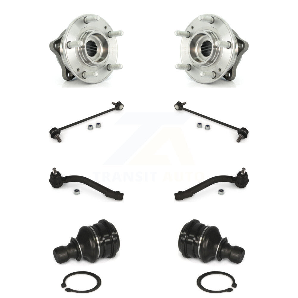 Bearing Lower Ball Joint Outer Tie Rod Link Front Kit (8Pc) For Hyundai Santa Fe