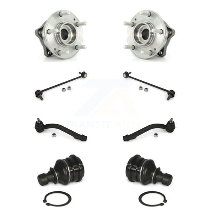 Bearing Lower Ball Joint Outer Tie Rod Link Front Kit (8Pc) For Hyundai Santa Fe