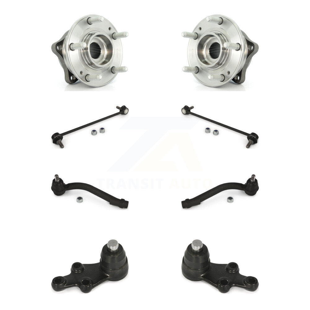 Bearing Lower Ball Joint Outer Tie Rod Link Front Kit (8Pc) For Hyundai Veracruz