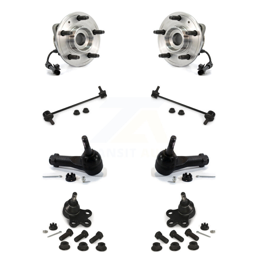 Bearing Lower Ball Joint Outer Tie Rod Link Front Kit (8Pc) For Chevrolet Saturn