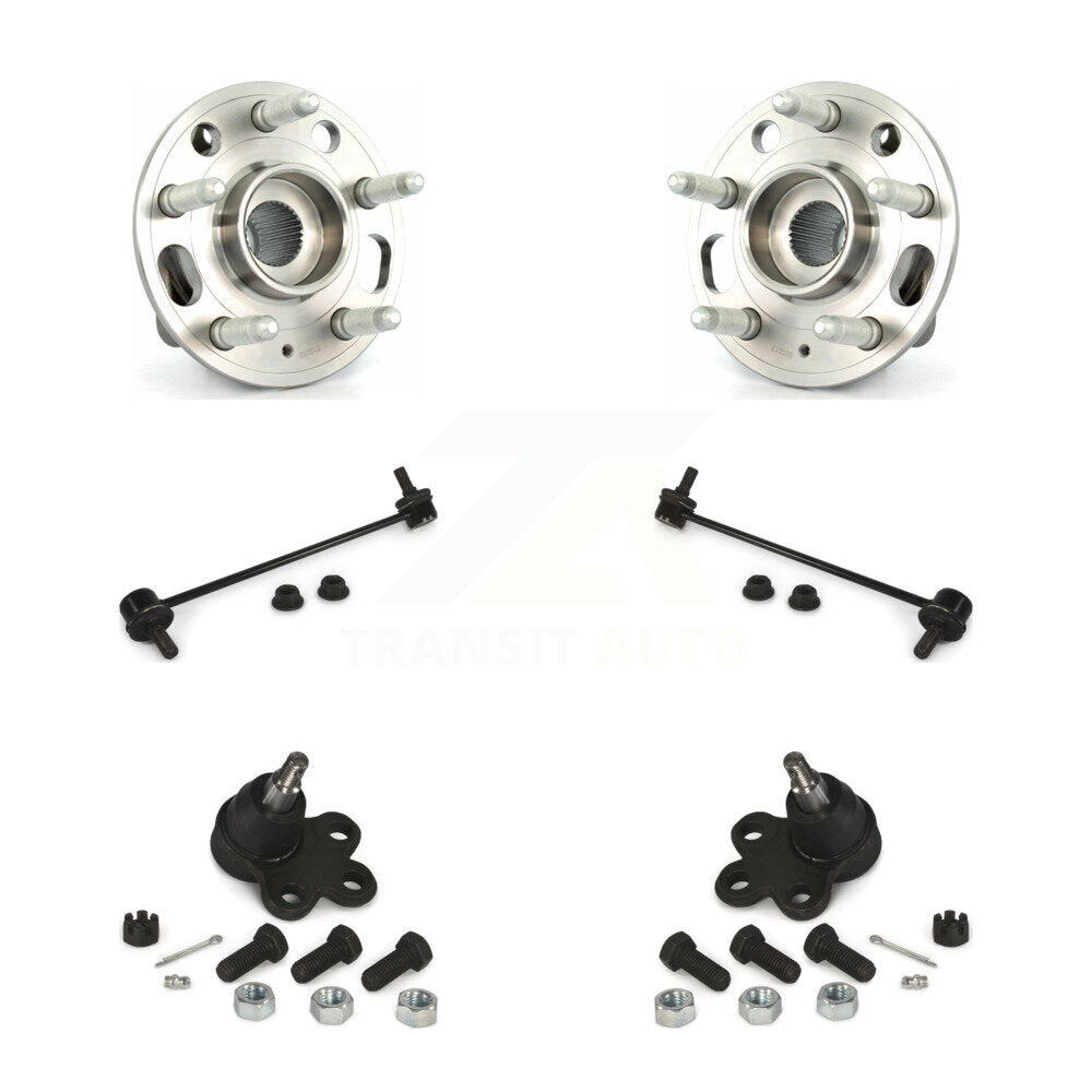 Hub Bearing Lower Ball Joint & Link Front Kit For Chevrolet Equinox GMC Terrain