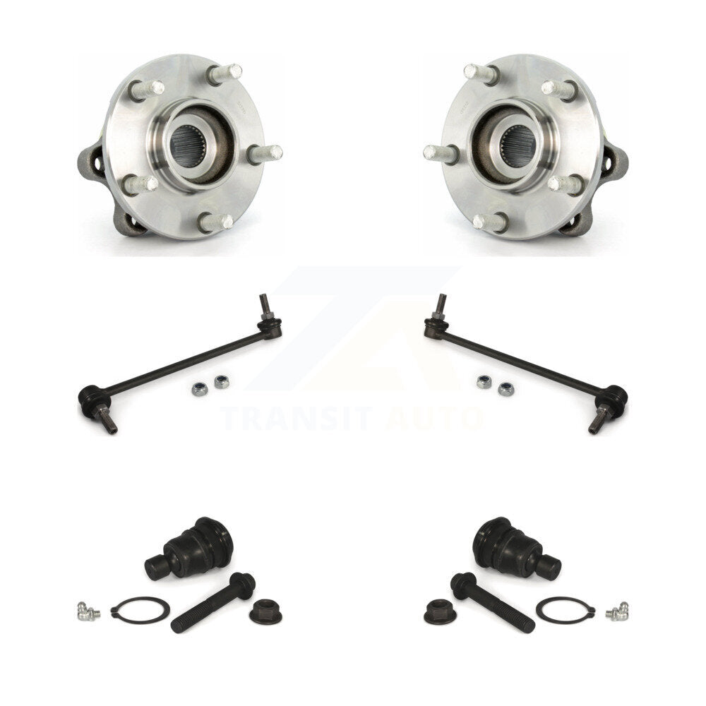 Hub Bearing Lower Ball Joint And Sway Bar Link Front Kit For Nissan Murano Quest