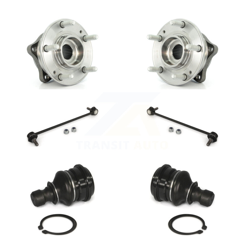 Hub Bearing Lower Ball Joint And Link Front Kit For Hyundai Santa Fe Kia Sorento