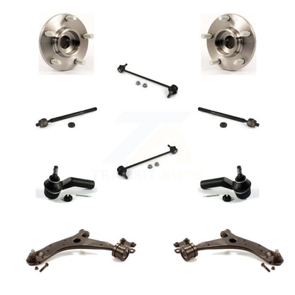 Bearing Lower Control Arm Outer Inner Tie Rod Link Front Kit (10Pc) For Mazda 3