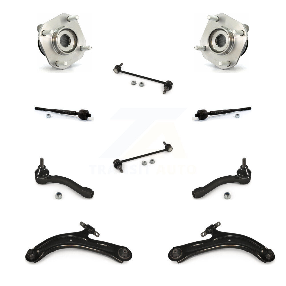 Bearing Lower Control Arm Outer Inner Tie Rod & Link Front Kit For Nissan Sentra