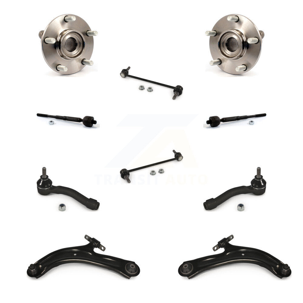 Bearing Lower Control Arm Outer Inner Tie Rod & Link Front Kit For Nissan Sentra