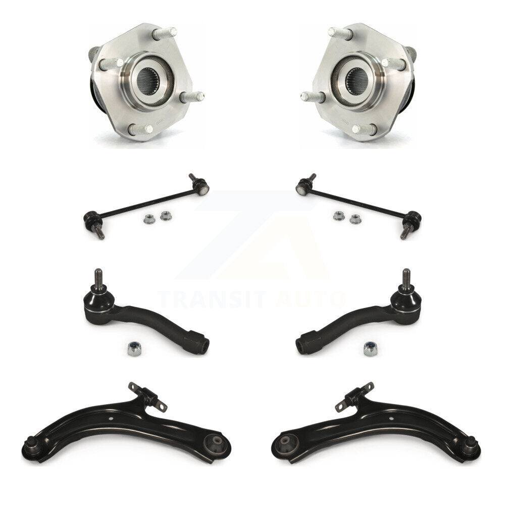 Bearing Lower Control Arm Outer Tie Rod & Link Front Kit (8Pc) For Nissan Sentra