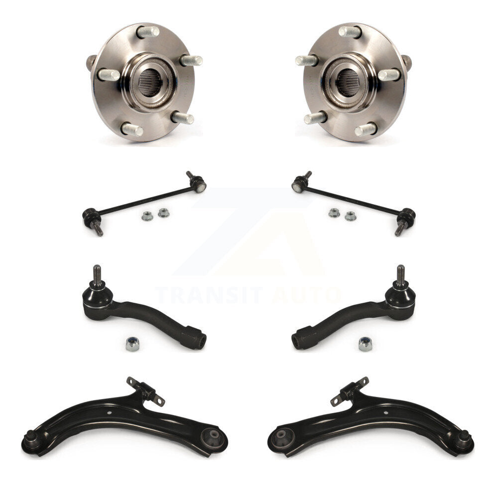 Bearing Lower Control Arm Outer Tie Rod & Link Front Kit (8Pc) For Nissan Sentra