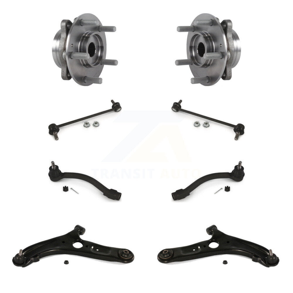 Bearing Lower Control Arm Outer Tie Rod & Link Front Kit For Hyundai Elantra GT
