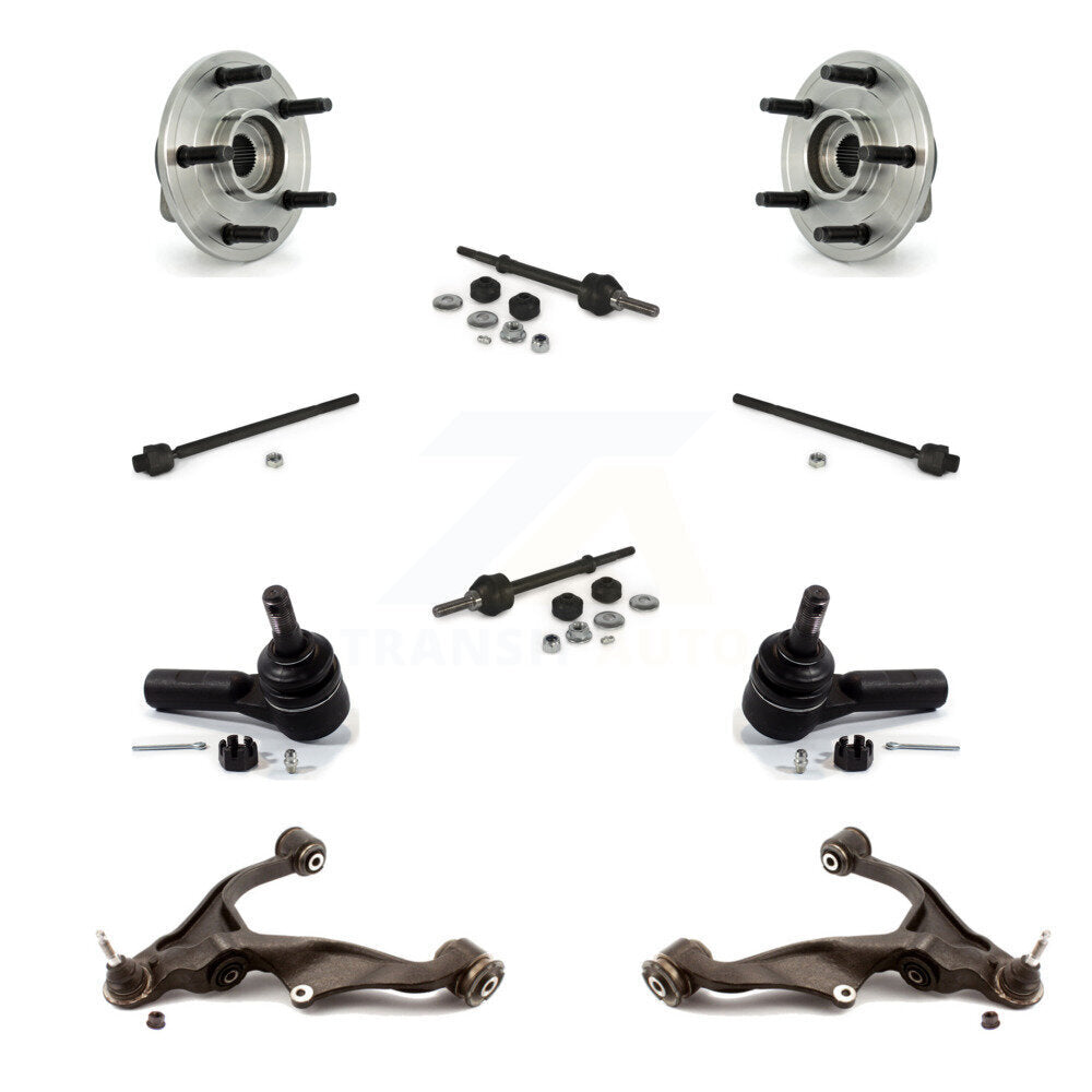 Bearing Lower Arm Outer Inner Tie Rod & Link Front Kit (10Pc) For Dodge Ram 1500