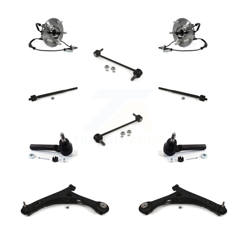 Bearing Lower Arm Outer Inner Tie Rod Link Front Kit (10Pc) For Dodge Grand Town