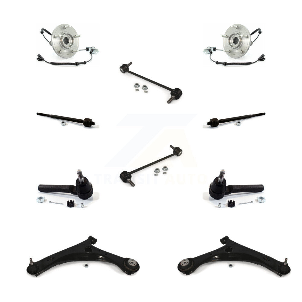 Bearing Lower Arm Outer Inner Tie Rod Link Front Kit (10Pc) For Dodge Grand Town