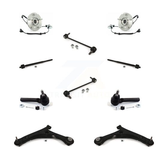 Bearing Lower Arm Outer Inner Tie Rod Link Front Kit (10Pc) For Dodge Grand Town