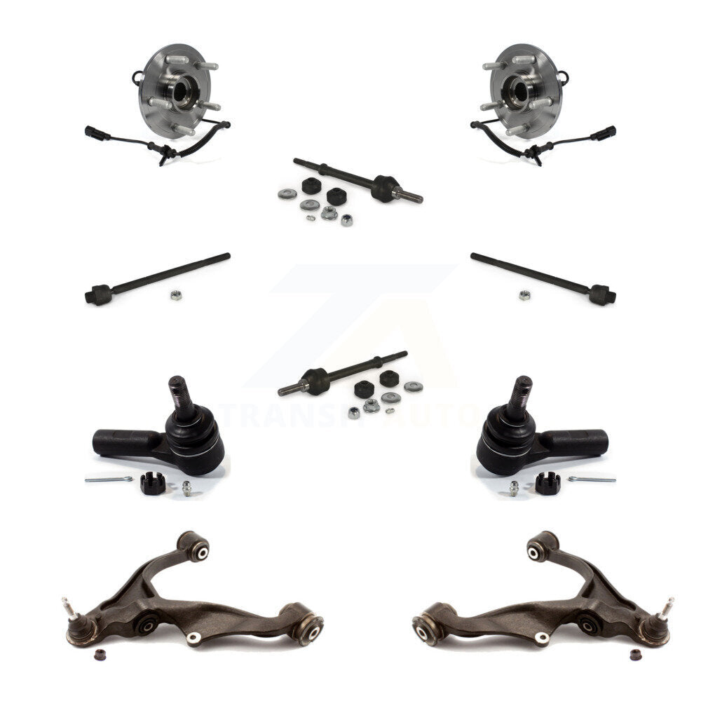 Bearing Lower Control Arm Outer Inner Tie Rod Link Front Kit (10Pc) For Ram 1500