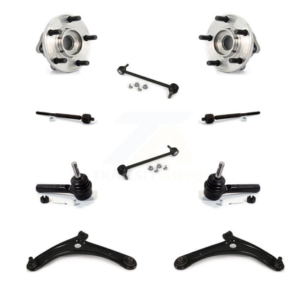 Bearing Lower Arm Outer Inner Tie Rod Link Front Kit (10Pc) For 09 Dodge Caliber