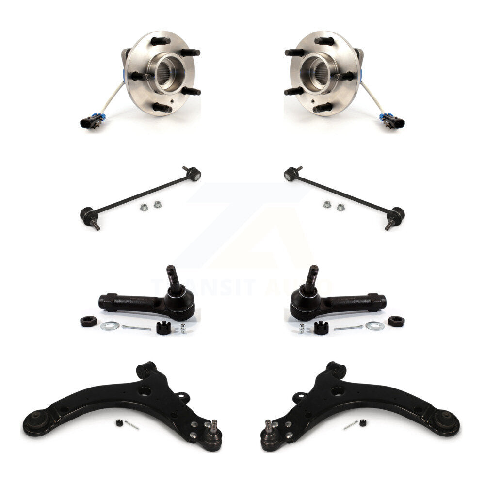 Bearing Lower Control Arm Outer Tie Rod Link Front Kit (8Pc) For Pontiac Montana