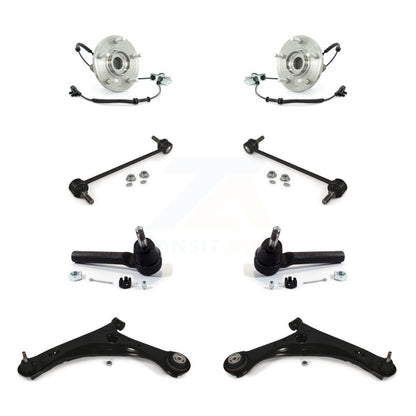 Bearing Lower Arm Outer Tie Rod & Link Front Kit (8Pc) For Dodge Grand Caravan