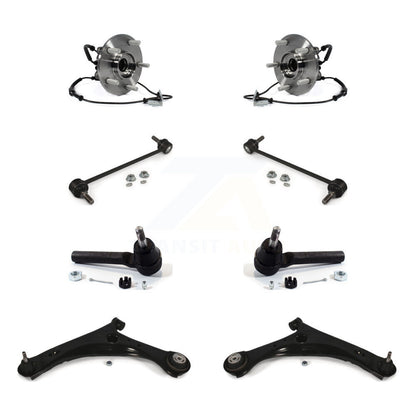 Bearing Lower Arm Outer Tie Rod & Link Front Kit (8Pc) For Dodge Grand Caravan