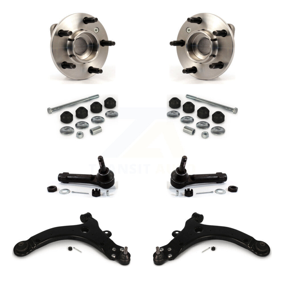 Bearing Lower Control Arm Outer Tie Rod Link Front Kit (8Pc) For Pontiac Montana