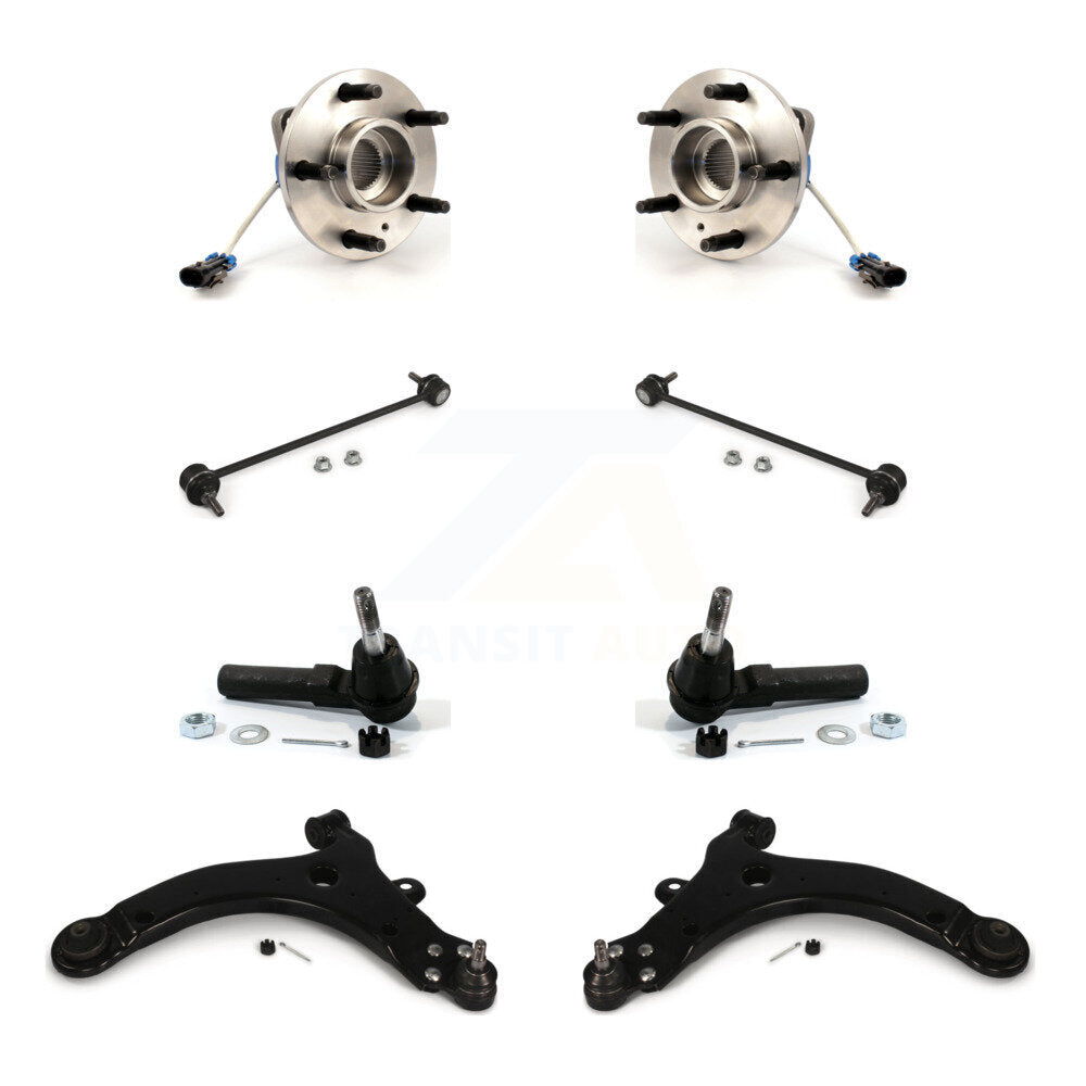 Bearing Lower Control Arm Outer Tie Rod & Link Front Kit (8Pc) For Pontiac Grand