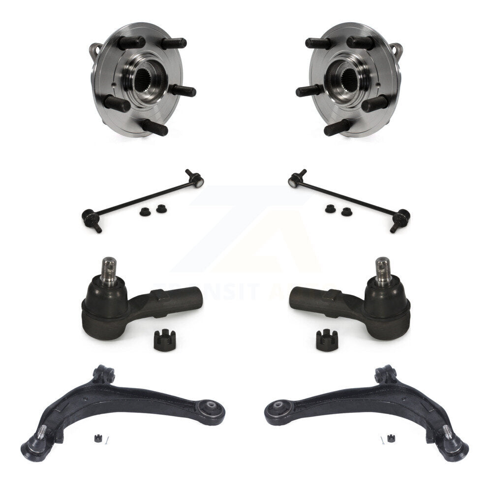 Bearing Lower Arm Outer Tie Rod Link Front Kit (8Pc) For 2011-2017 Honda Odyssey