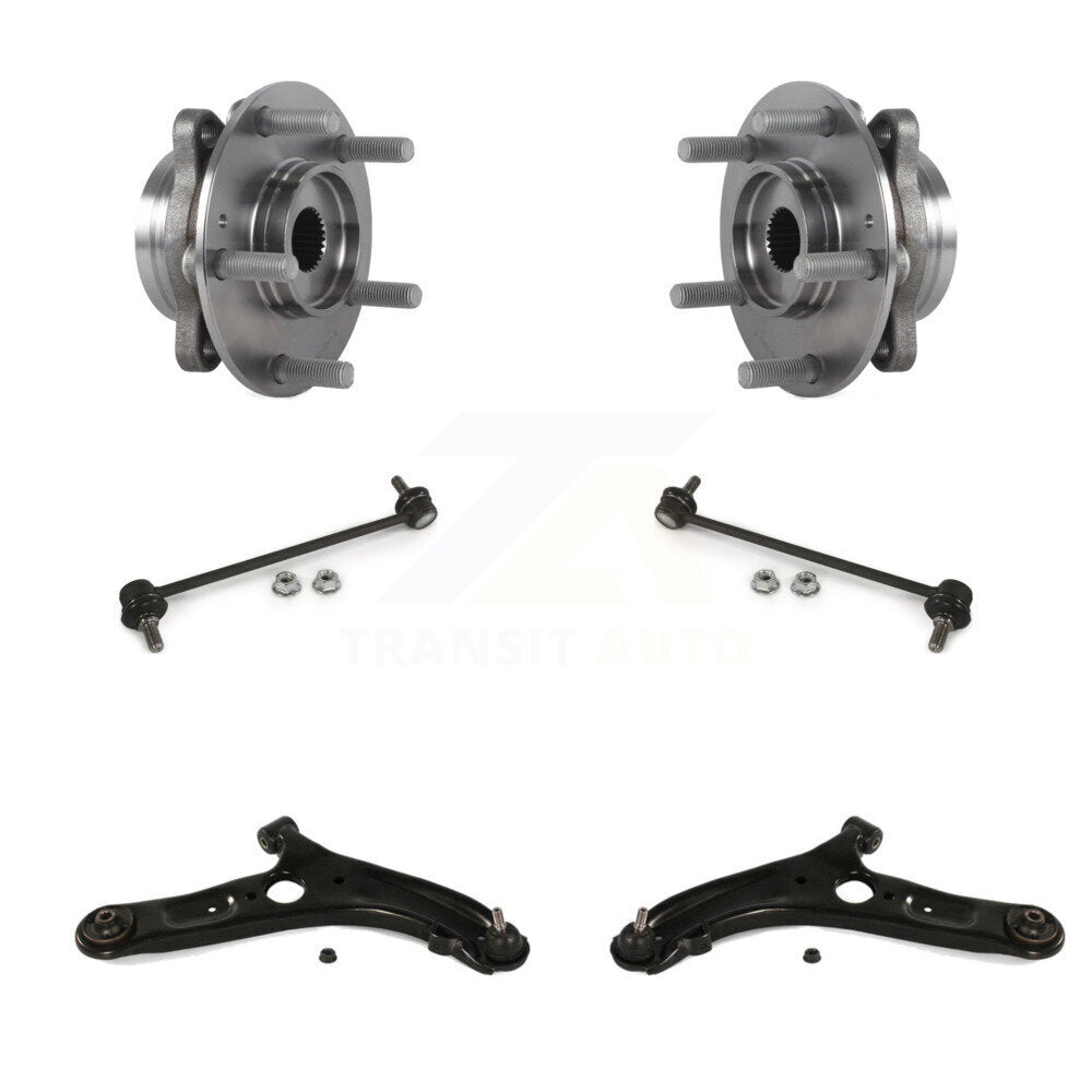 Hub Bearing Lower Control Arm & Link Front Kit For 2017 Hyundai Elantra GT Base