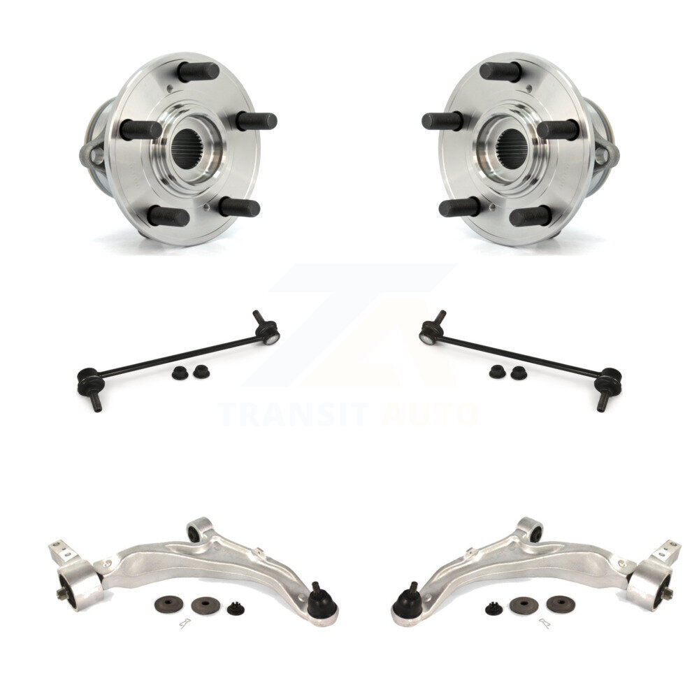 Hub Bearing Lower Control Arm with Ball Joint & Link Front Kit For Acura MDX ZDX