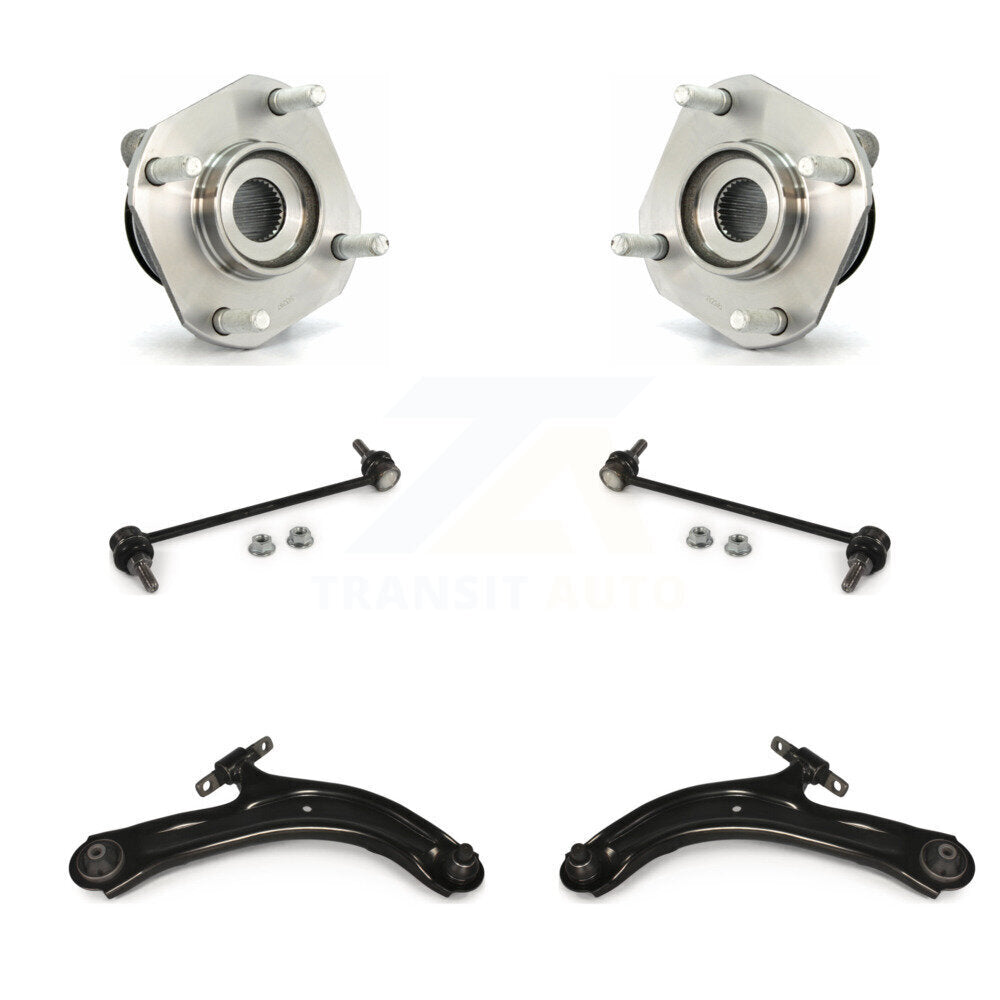 Hub Bearing Lower Control Arm & Link Front Kit For 2007-2012 Nissan Sentra 2.0L