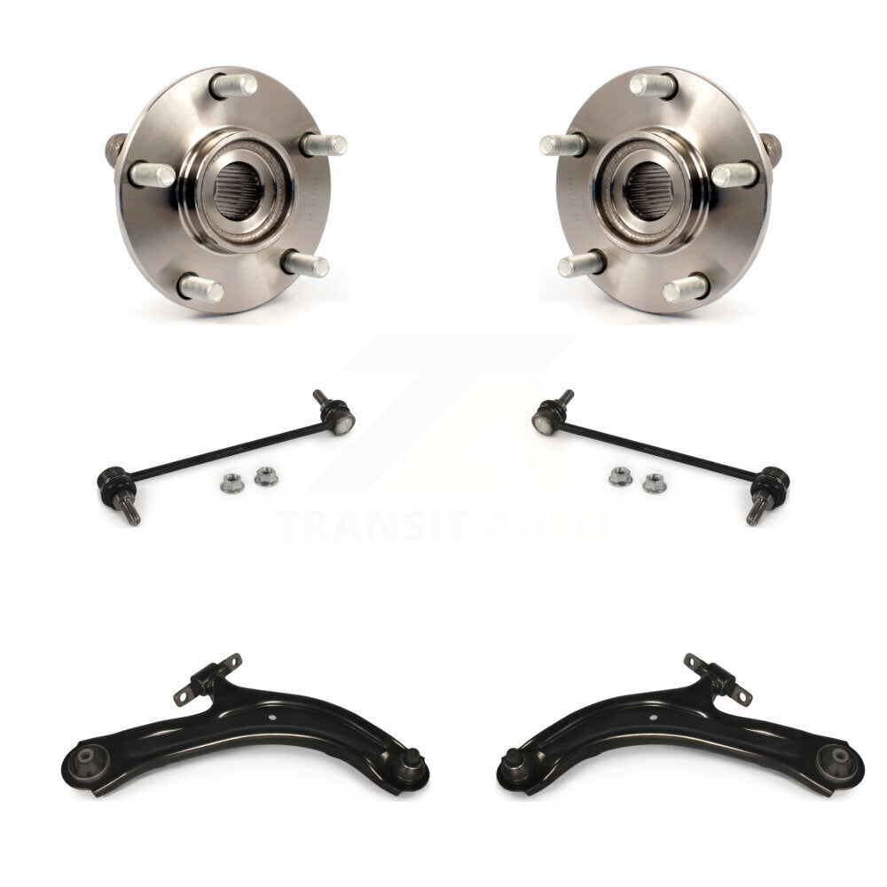 Hub Bearing Lower Control Arm & Link Front Kit For 2007-2012 Nissan Sentra 2.5L