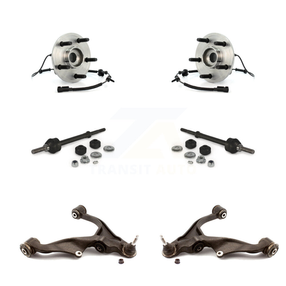 Hub Bearing Lower Control Arm with Ball Joint Link Front Kit For Dodge Ram 1500